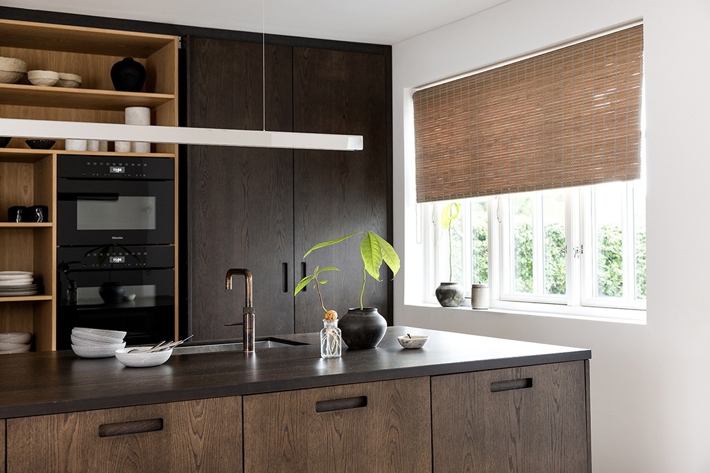 Bambus rullegardiner på mål